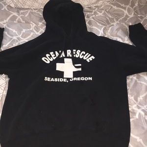 Sea side sweater black/white